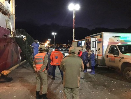 Ushuaia :Un barco pesquero atracado en el puerto tiene varios tripulantes con sintomas de Covid 19.Lamayoria de la tripulaciòn son correntinos.