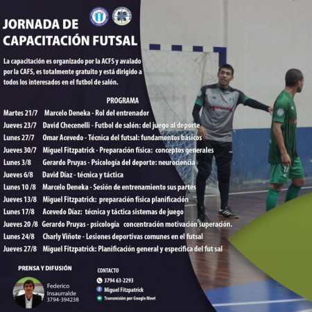 Jornada de Capacitación en futsal de Corrientes.