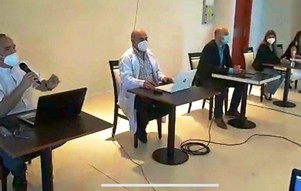 LIBRES:Se realizó una conferencia de prensa del Comité de Crisis y el Intendente Ascúa. 