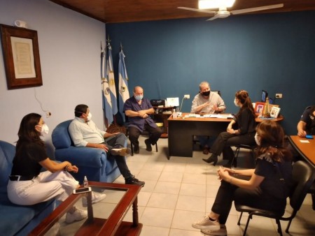 Alvear:  Salud Pública de la Provincia coordinó acciones con el Comité de Crisis local.