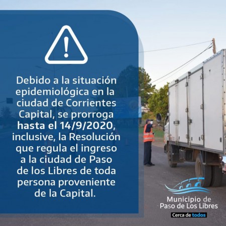 LIBRES: PRÓRROGA RESOLUCIÓN 210/2020.