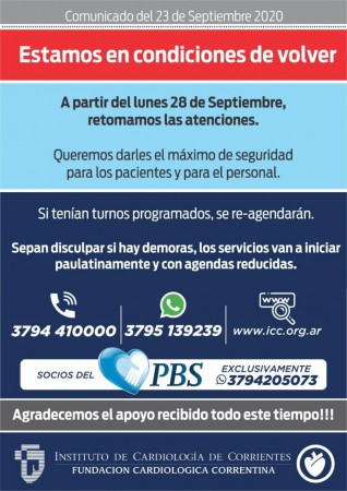 El Instituto de Cardiología de Corrientes presenta su nueva aplicación.