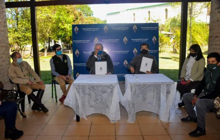 LORETO:  CONVENIO ENTRE EL MUNICIPIO Y LA ESTANCIA SAN JUAN PORIHU.